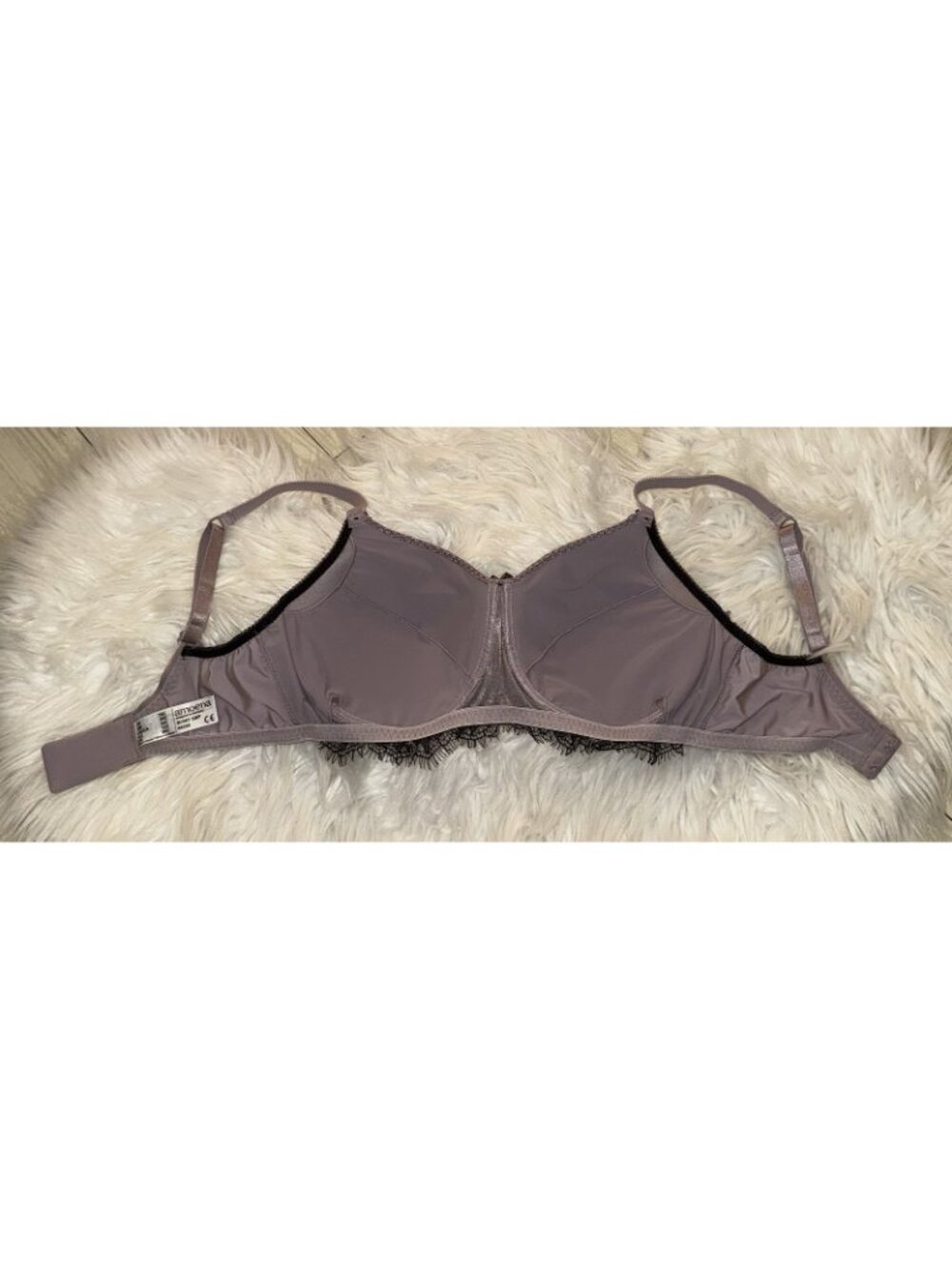 Amoena Romy SBP Mastectomy Bra Lined Wire Free Printed Lace Womens 34C Gray - Picture 5 of 6